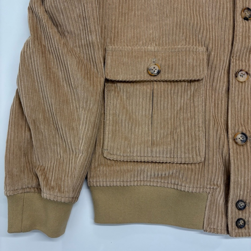 Valstar Milano 1911 Corduroy Jacket Almond Brown Size 54 Italy New with Tags - Picture 6 of 9